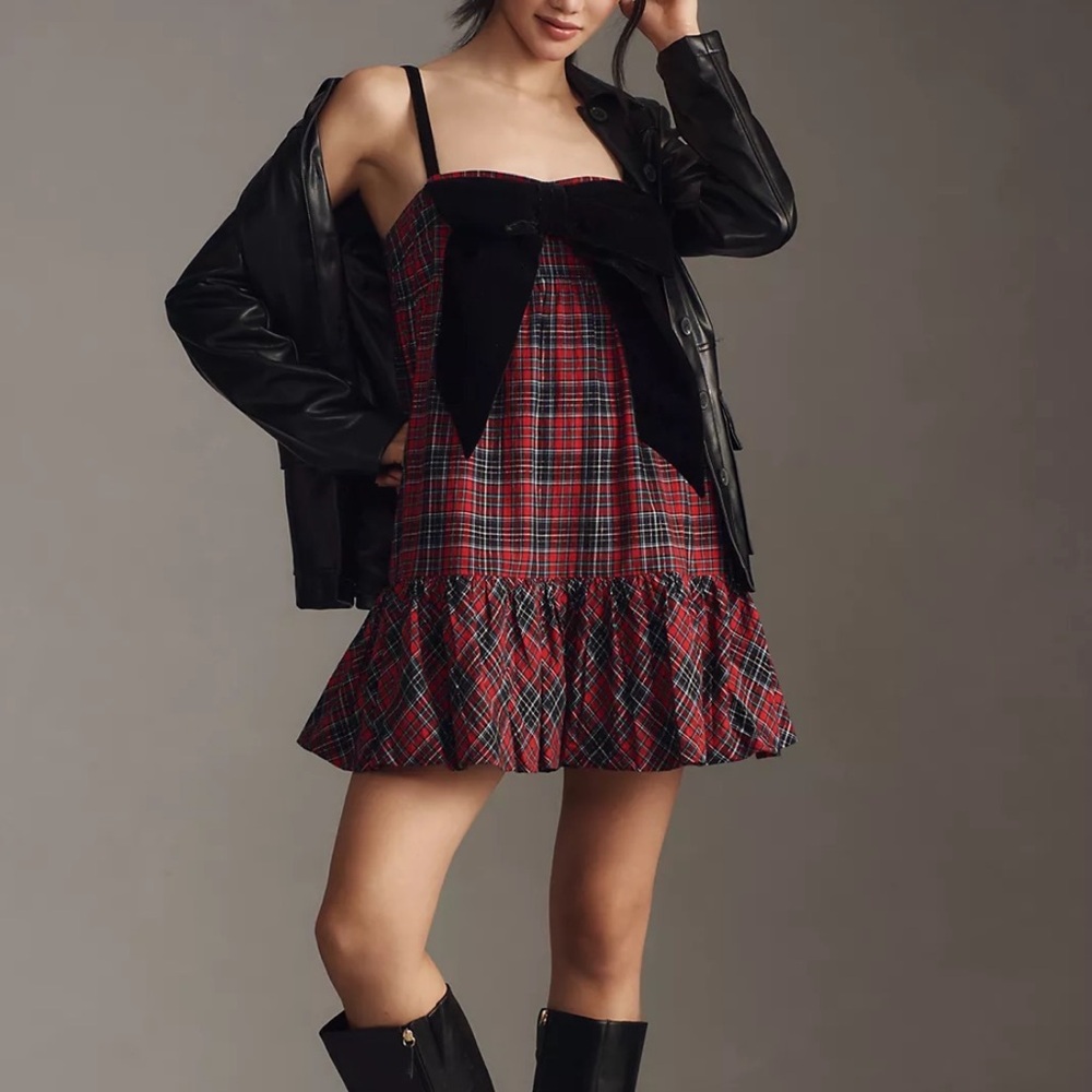 Saylor Lorelei Flounce Mini Dress